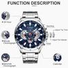 CURREN Herrenuhren Luxus Chronograph Quarzuhr Wasserdicht Sport Armbanduhr Edelstahl Männliche Uhr