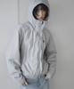 MORCEAU PAR MORCEAU Light Hooded Padded Jacket [Light Grey]