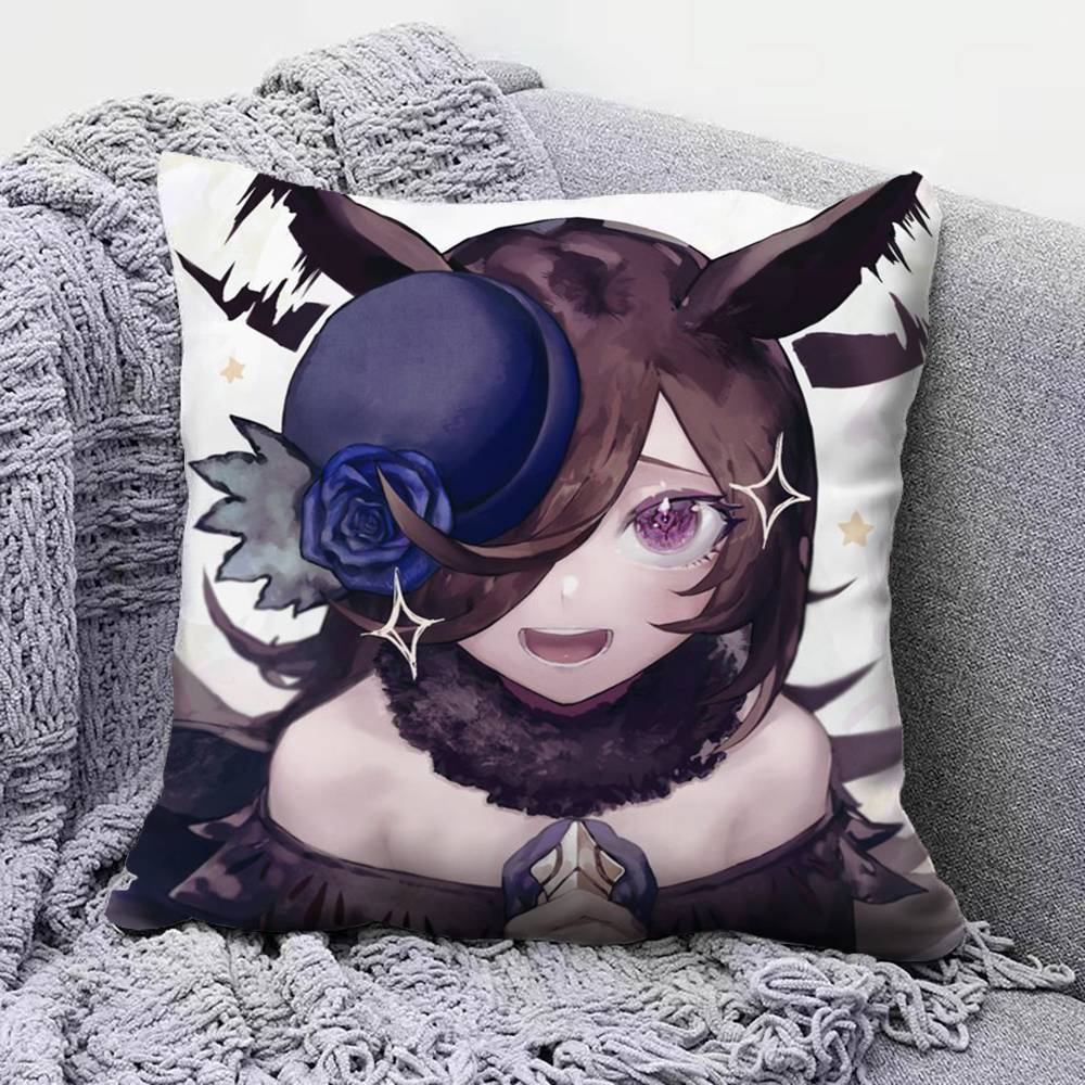 Rice Shower Umamusume Pretty Derby Pillow Covers Home Sofa Cushion Covers and Aecorative Custom