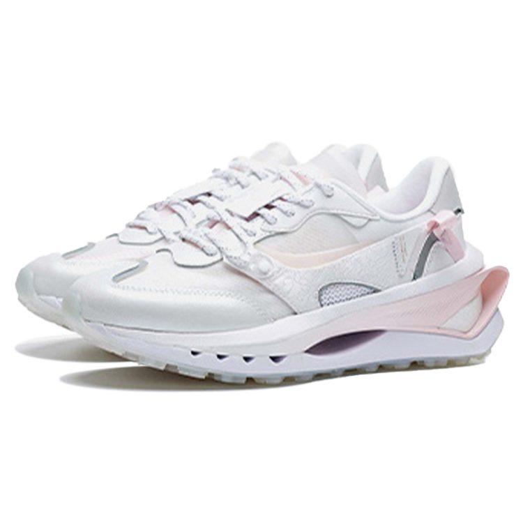 Li Ning Fangyuan Premium Cherry Blossom Limited Edition Vintage Low Top Sports Casual Shoes Women's White Pink AGCS122-1