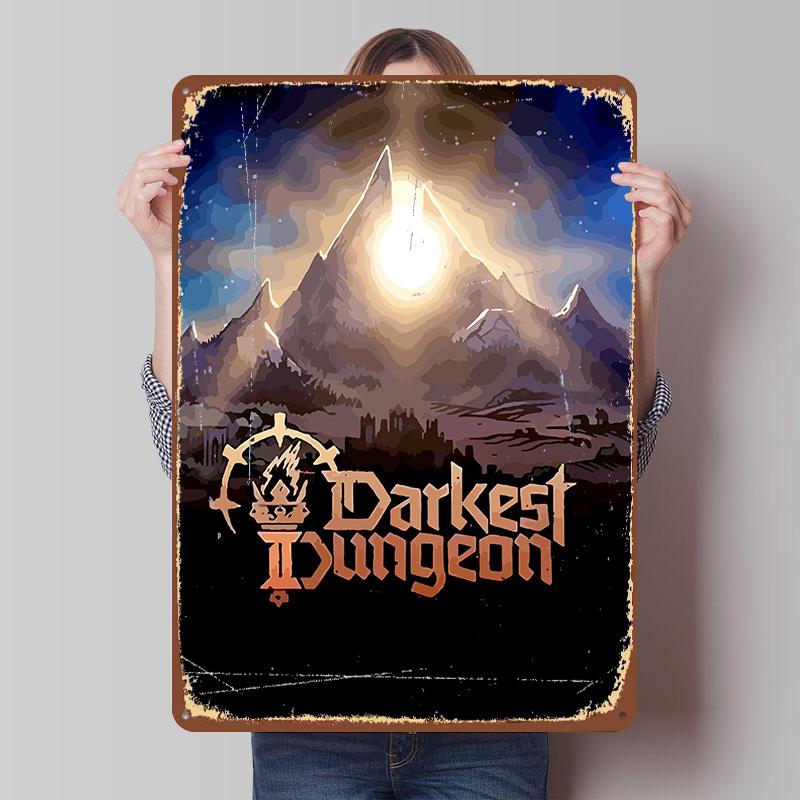 Darkest Dungeon Game Art Poster Customized Vintage Metal Signs Wall Art Retro Tin Plaque for Decoration Bedroom House Decor Room