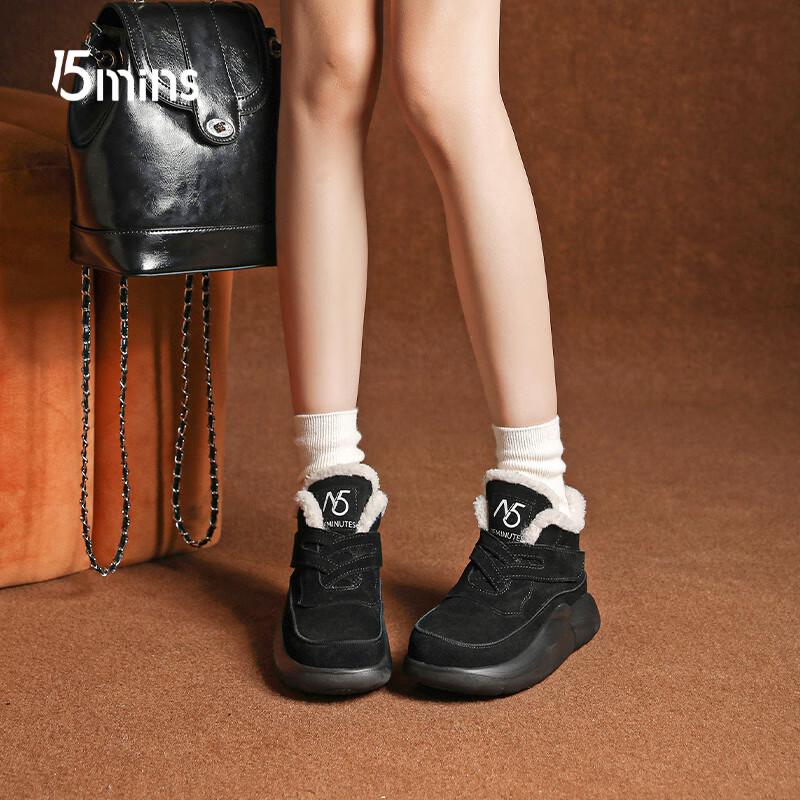 15MINS Women s Platform Snow Boots 37
