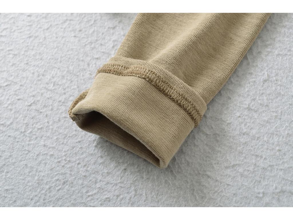 Women's Slim-Fit Long-Sleeve Henley V-Neck Top with Pocket, Stretchy Fine Cotton, Spring/Autumn Style