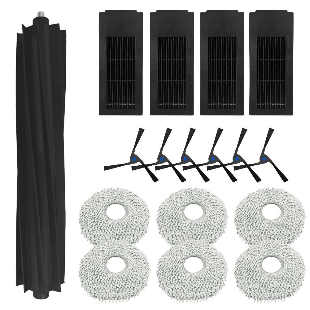 17 Pcs Main Side Brush Filter Mop Cloth Kit For ECOVACS For DEEBOT X2 For OMNI Vacuum Cleaner Accessories Spare To Replace