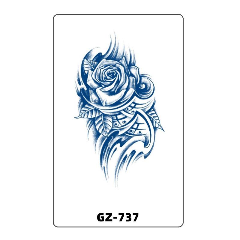 Waterproof & Sweatproof Herbal Fruit Juice Tattoo Stickers 180x110mm