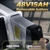 Skládací elektrické kolo PULUMA ebike-FF2.0.48 V 15AH, Dvouprvkové odpružení vidlice, 20*4.0 široké pneumatiky, Dojezd 80 km s asistencí, Městské elektrické kolo pro dojíždění