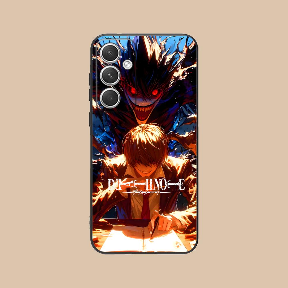 Death Note Kira Light Mobile Phone Case for Samsung Galaxy S26 S25 S24 S23 S22 S21 S20 Note20 Plus FE Ultra Colorful Cover Cover