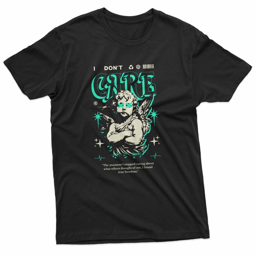 

I Don#039;t Care Angel Streetwear TShirt Unisex T-Shirt S