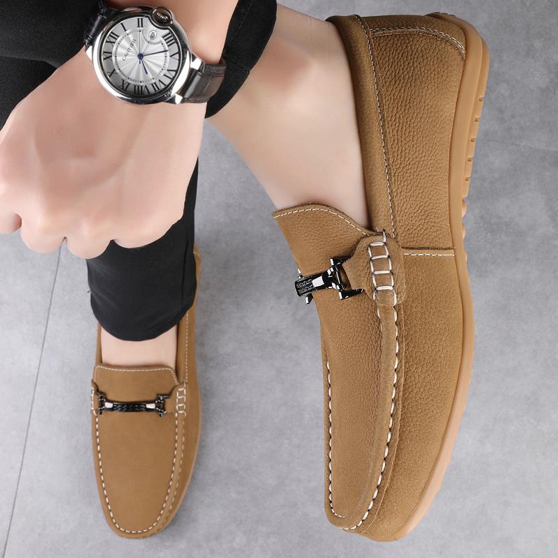 Fashion Luxury Brand Designer Fashion Dress Shoes New Men Handmade Loafers Genuine Leather Slip on Casual Footwear Loafer Walking Shoes