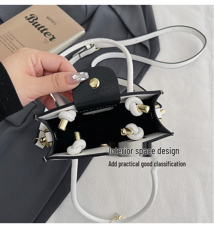 2025 Herbst/Winter Damenmode Umhänge- und Schultertasche - Schlichtes, vielseitiges, kleines handgehaltenes quadratisches Design