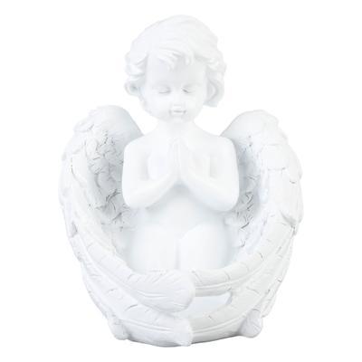 Ornement Bougeoir Mignon Vintage Figurine Priante Statue de Bureau pour Salon Entrée