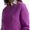 Polo Ralph Lauren Dropped Shoulder Round Neck Ribbed Cuff Sweater Women Sweater 211972115-003