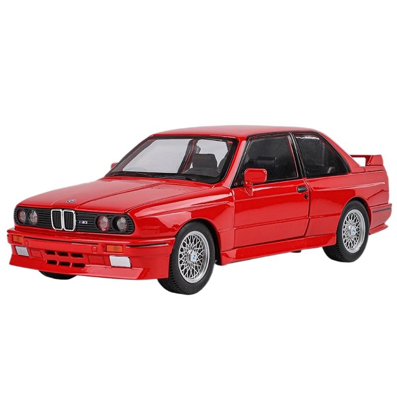 1/24 BMW M3 1988 Straßenauto Diecast Legierung Metall Modellauto Sammlung Hobbys Dekorative Ornament Geschenkbox für Freund Geschenk