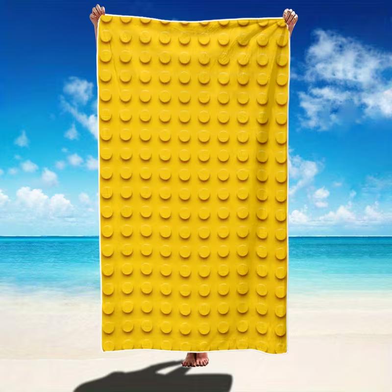 Boho Spiritual Yoga Lotus Beach Towel Large Quick-Drying Towel Serene Meditation Figure Intricate Floral Design Towel for Beach
