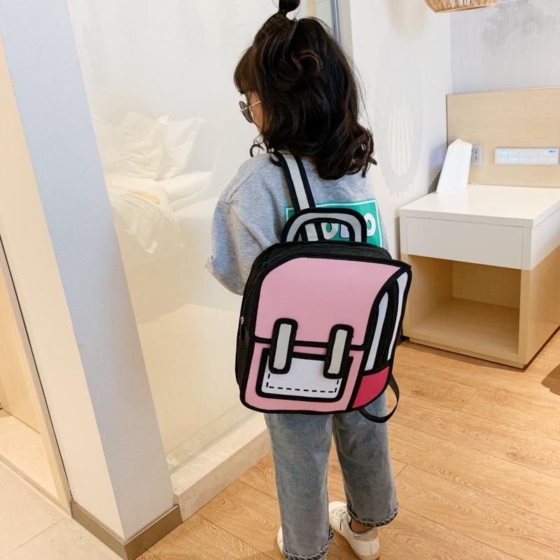 3D Multifunctional Backpack for Primary School Students, Grades 3-6 - Personalized Schoolbag with Optional Logo