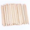 100Pcs Orange Wood Stick Cuticle Pusher Remover Pedicure Manicure Tool
