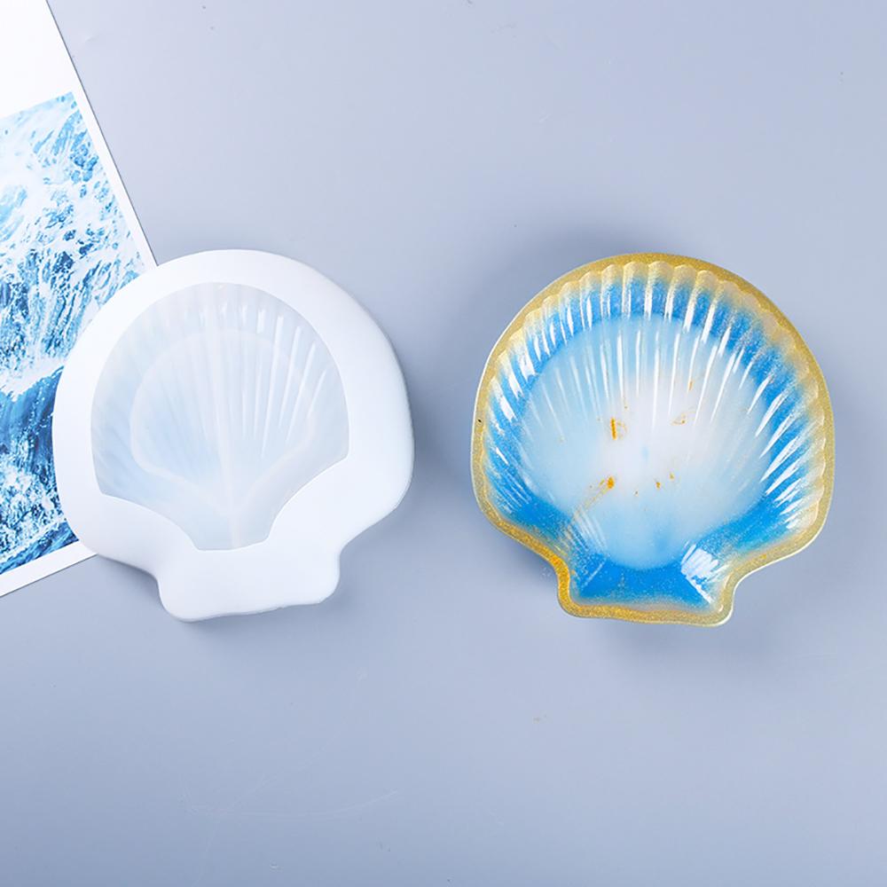 Silicone World Plate Starfish Conch Shell Shape Tray Silicone Mold Storage Plate Plaster Jewelry Mold Display Epoxy Resin Mold