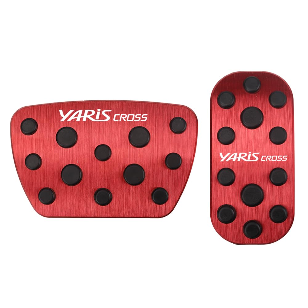 

SAWAKAKI Toyota Yaris Cross 10 Series Dedicated Design Pedal Cover with Logo Aluminum Axle красный