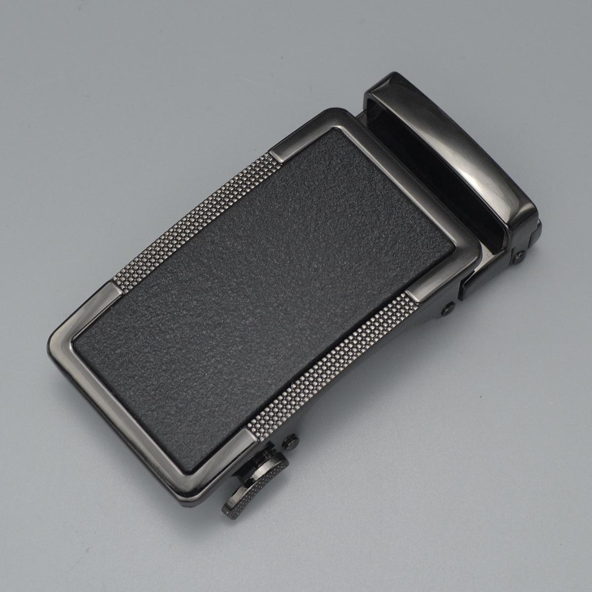 

Мужская автоматическая пряжка из матового сплава с лазерным логотипом