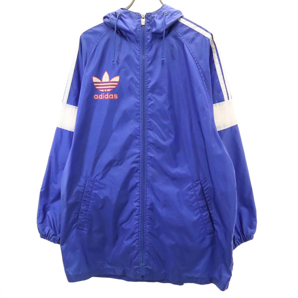 Adidas 80s Made In Japan, Made by Descente, Vintage Back Trefoil Logo Nylon Jacket Women Used