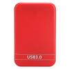2,5palcový kryt pevného disku Přenosný ultratenký kryt SSD s rozhraním USB 3.0 pro disky do notebooku(Červené