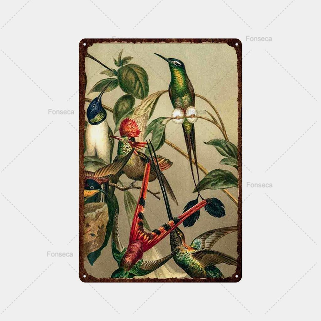 Fish, Fish, Flower Variety Sign Metal Sign Vintage Tin Sign Bar Vintage Wall Decor Bar Club Man Cave Metal Poster