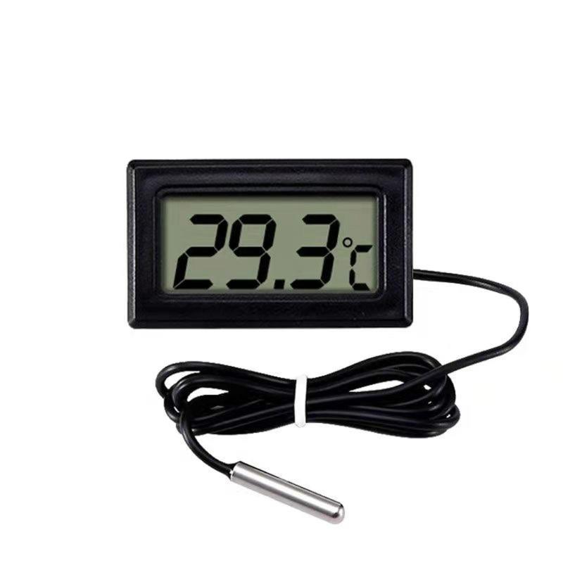 

LCD Display Thermometers Digital Temperature Monitor with Probe Temperature Measuring Meter for Fridge Aquarium Freezer чёрный