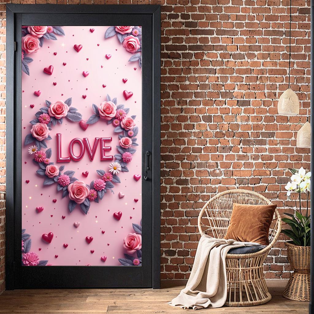 Romantic Floral Soft Decorative Rose-themed Rose Delicate Backdrop for Outdoor