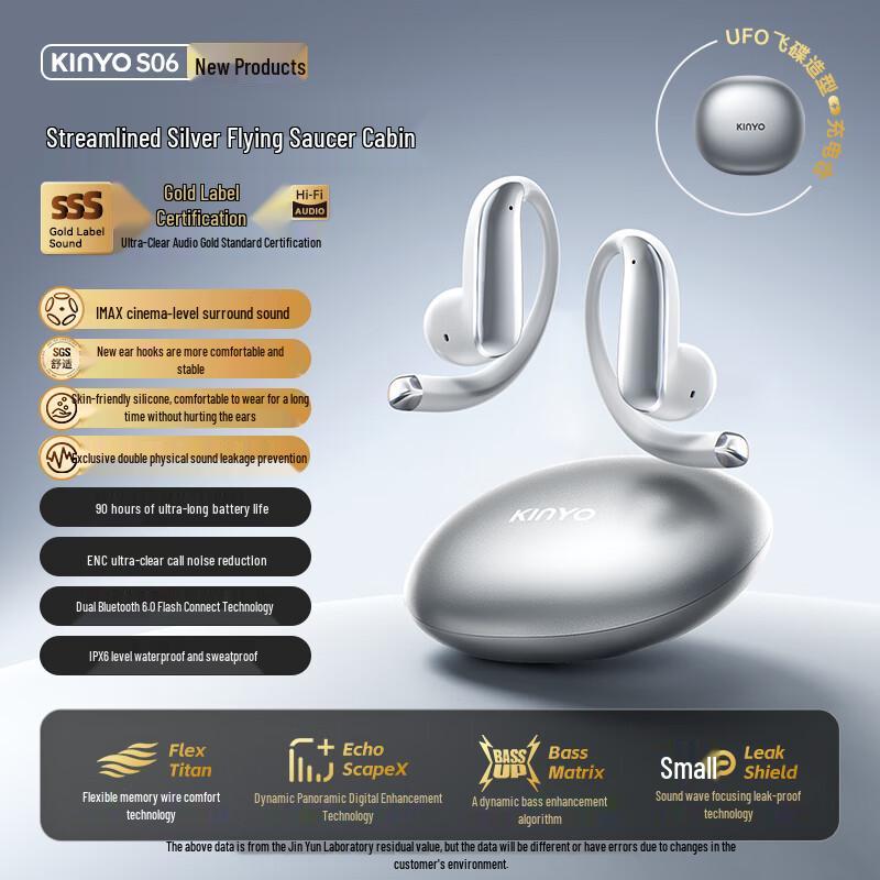 Jinyun Open-Ear True Wireless Sports Bluetooth Headset