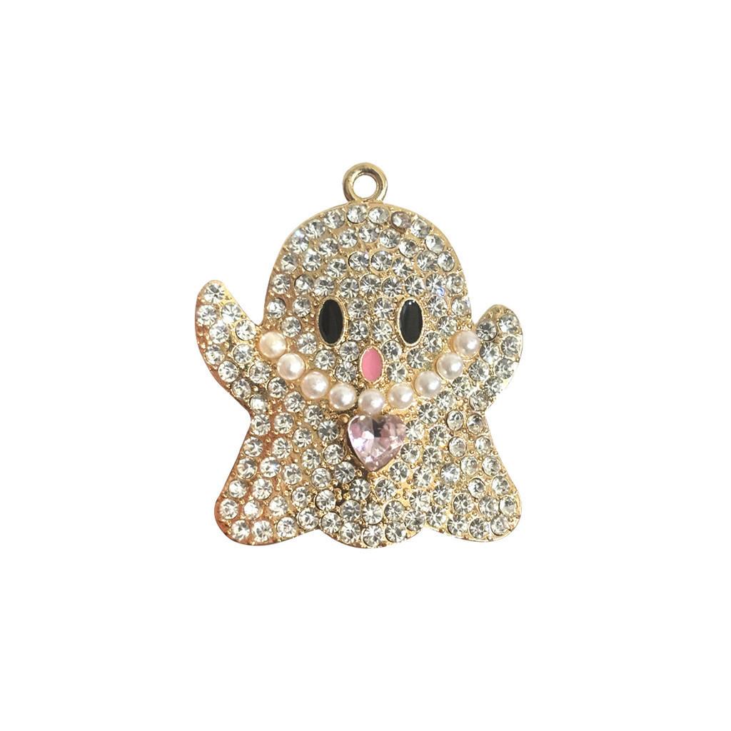 Silver Metal Gold Ghost Car Air Freshener Clip Decorative Aromatherapy Holder