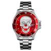 Hot-selling watch, fashionable rhinestone-encrusted skull, luminous men's waterproof quartz watch