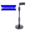 Universal Metal Desktop Microphone Stand with Round Base for Live Broadcast & Multi-Functional Use