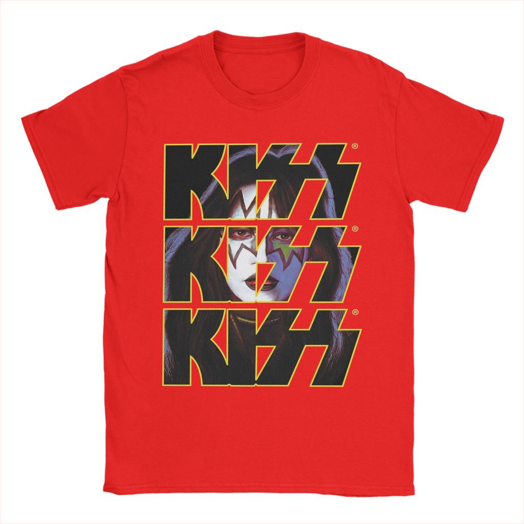 Spaceman Ace Frehley T Shirts for Men Cotton Vintage T-Shirt Crew Neck  Tees Short Sleeve Tops Plus Size
