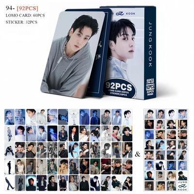 Kpop Jungkook 92PCS Cards Themed Commemorative HighDefinition LOMO Card Fabric WearResistant MustHave Designed for Birth Date Present Fans
