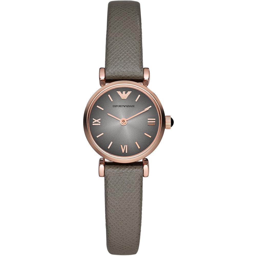 

Emporio Armani Gianni T-Bar Mini Grey Leather Ladies Quartz Watch AR1727 серый