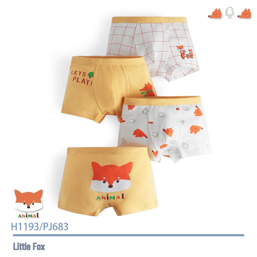 Calzoncillos bóxer de algodón antibacteriano para niño con dibujos animados, paquete de 5