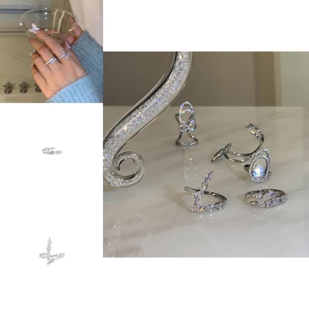 Copper Adjustable Chic Ring For Women With Irregular Geometric Style And Shimmering Zirconia For Fashion Lovers