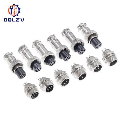 GX12 Aviation Connector 2P 3P 4P 5P 6P 7P Fixed Terminal Block Mobile Docking Type Electric Wire Cable Connector Female & Male