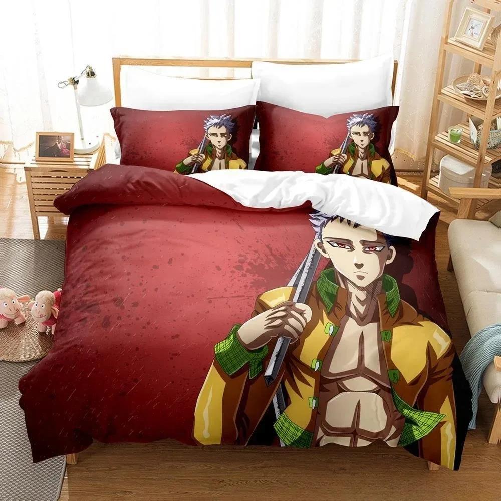 3D Anime Escanor The Seven Deadly Sins Bedding Set Printed With Pillowcase Bed Duvet Cover Soft Queen King Size Bedclothes Home