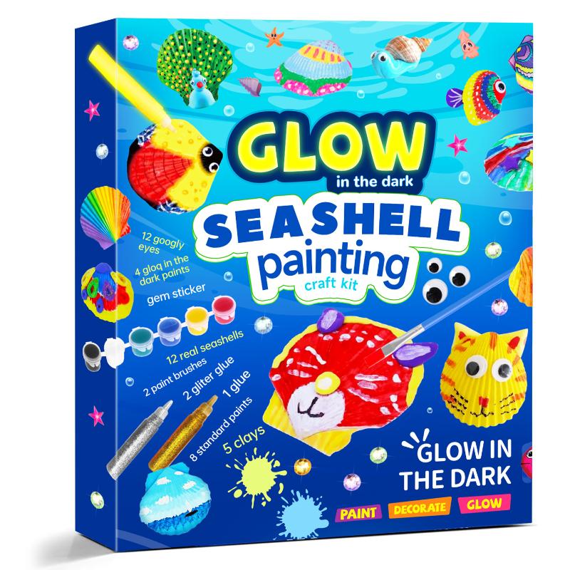 1 Set Glow In The Dark Rock Kit Arts And Crafts Rock Painting Kits For Boys Girls Best Birthday Chirstmas Party Gift