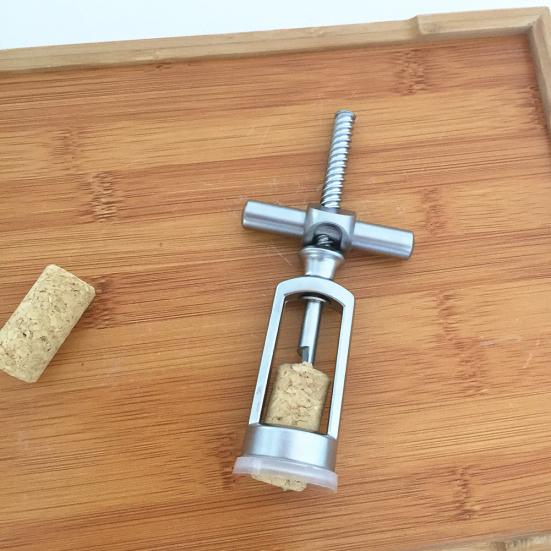 Metal Champagne Wine Bottle Opener Cross Cork Corkscrew Party Bar Kitchen Tool