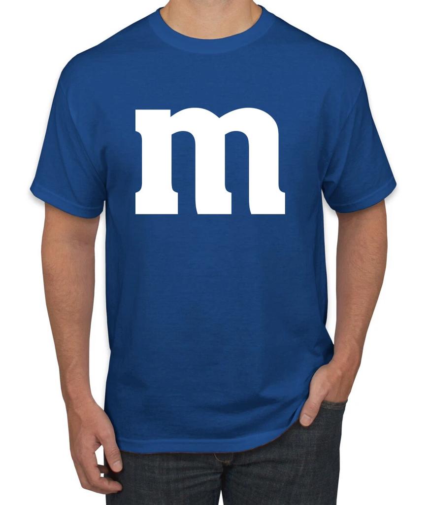 White Letter M Halloween Costume Men's T- Shirt
