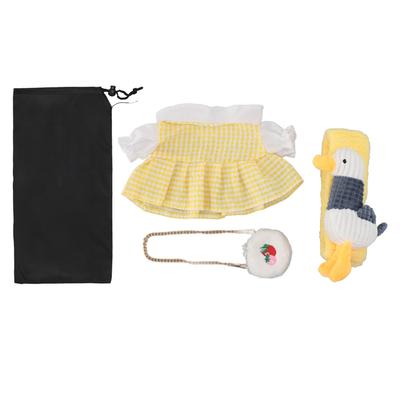 Plüschpuppenkleidung Entzückende Entenplüschtierkleidung DIY Puppenkleid Waschbare Baumwollpuppenkleidung