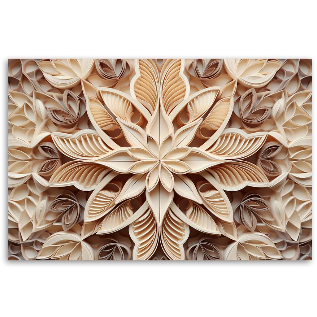 Leinwandbild, 3D Blumen