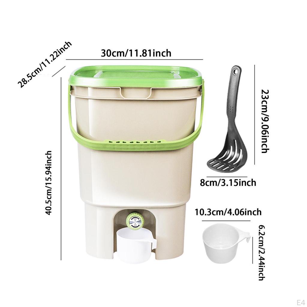 21L Kitchen Bucket Portable Compost Savings Space