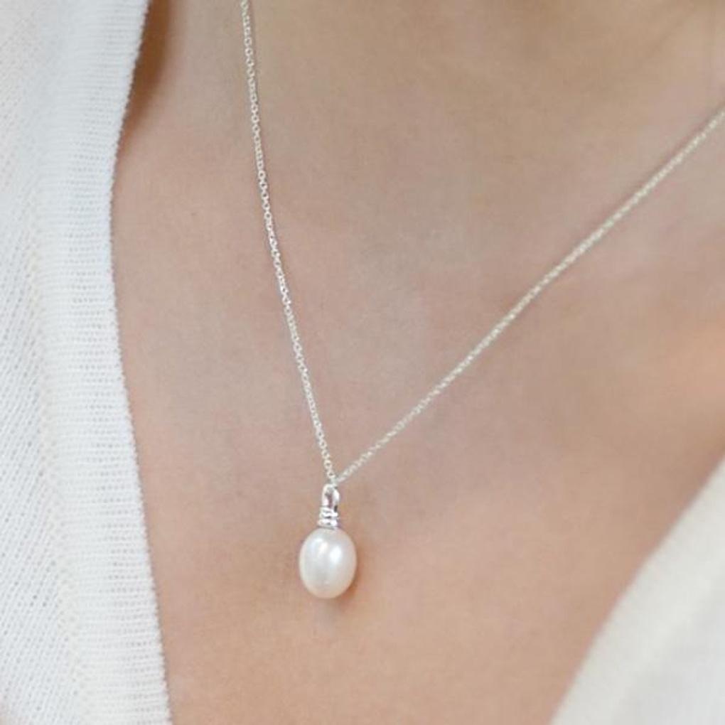 Women's Daily Accessory Freshwater Pearl Single Necklace