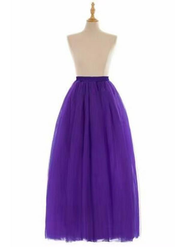 European & American Multi-Color 1-Meter Five-Layer Tulle Puffy Skirt – Adult Mid-Length