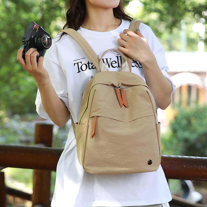 Women's Large Capacity Travel Backpack Fashionable Trendy Student Bookbag Urban Simple Style Durable Wear Resistant