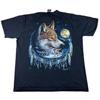 Wolf T Shirt Black Wild Tag XL Graphic Oversized Tee Wolf T Shirt Unisex T-Shirt