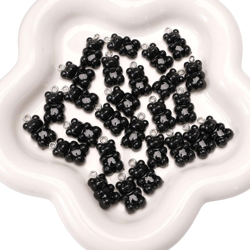 1000 Piezas Encantos Colgantes de Osito de Gominola de Resina Lindos para Hallazgos de Joyería Accesorios DIY